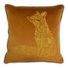 Forest Fauna Woodland Fox vierkant kussen roestgoud voorkant