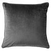 FINN &ndash; Cushion 60x60 cm &ndash; Velvet &ndash; Charcoal Gray 