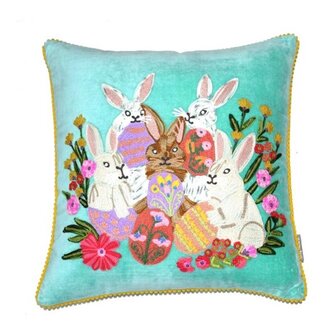 Cushion bunnies with eastereggs  - 45x45