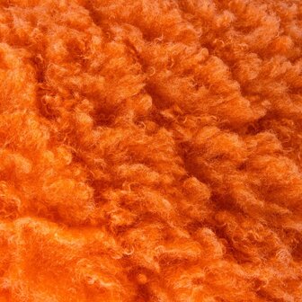 Fluff Ball kussen van imitatiebont Orange Fever  detail