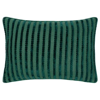Giyla Chenille kussen blauwgroen voorkant