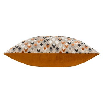 Lexington Cushion Ginger grijs zijkant