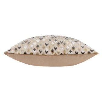 Lexington Cushion Warm Taupe zijkant