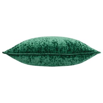 Ripple pluche fluwelen kussen Emerald zijkant