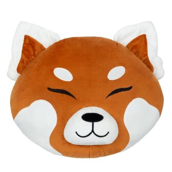 Red Panda Novelty Kussen voor kinderen, oranje voorkant