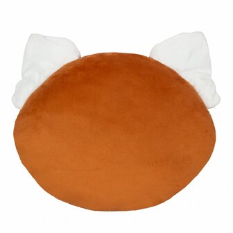 Red Panda Novelty Kussen voor kinderen, oranje achterkant