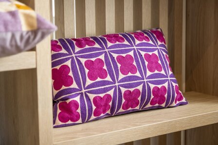 Blocks &ndash; 45x45 cm &ndash; Geometrisch &amp; stijlvol in lavendel 