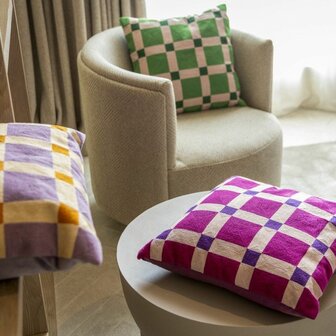Blocks &ndash; 45x45 cm &ndash; Geometrisch &amp; stijlvol in lavendel 