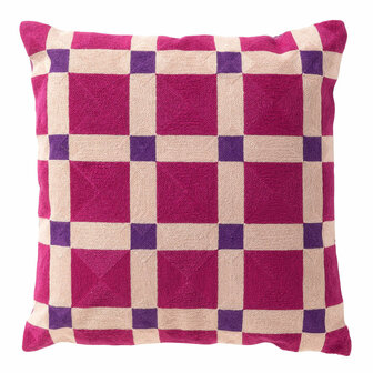 Blocks &ndash; 45x45 cm &ndash; Geometrisch &amp; stijlvol in lavendel 