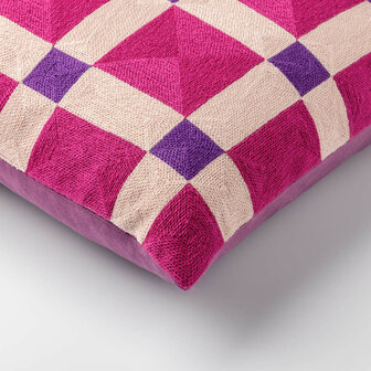 Blocks &ndash; 45x45 cm &ndash; Geometrisch &amp; stijlvol in lavendel 