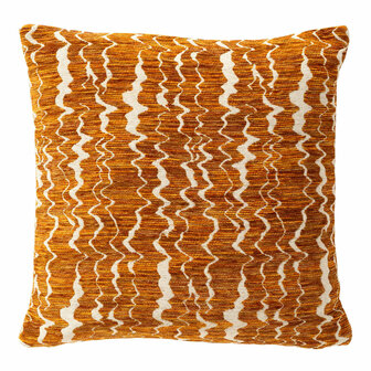 Erin &ndash; Sierkussen 45x45 cm &ndash; Warm Oranje &amp; Abstract Patroon 