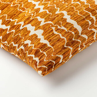 Erin &ndash; Sierkussen 45x45 cm &ndash; Warm Oranje &amp; Abstract Patroon 