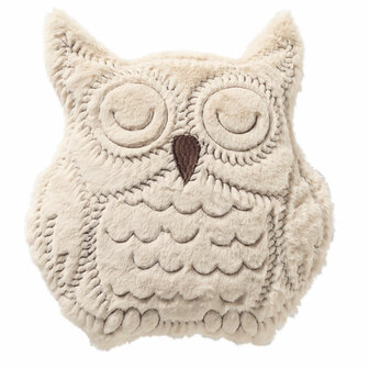 Owl &ndash; Knuffelkussen 35x40 cm &ndash; Winterse uil 
