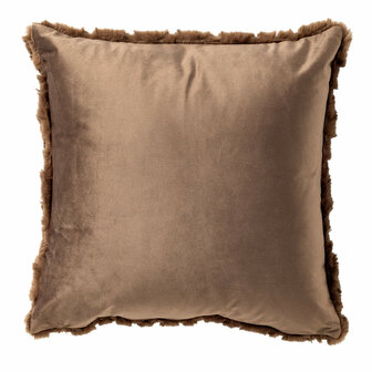 Novi &ndash; Sierkussen 45x45 cm &ndash; Sepia 