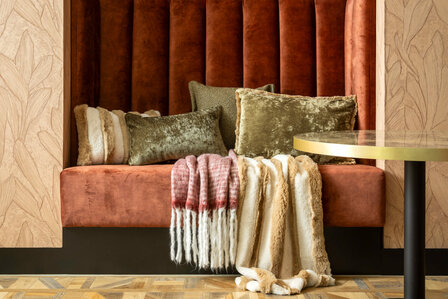 Phoebe &ndash; Plaid 140x180 cm &ndash; Pomegranate 