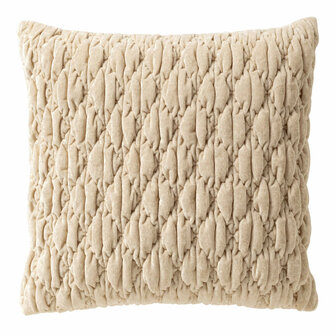 Zion &ndash; Sierkussen 45x45 cm &ndash; Tofu &ndash; Beige 