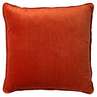FINN &ndash; Cushion 45x45 cm &ndash; Velvet &ndash; Potters Clay 🧡✨