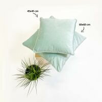 FINN &ndash; Sierkussen 60x60 cm &ndash; Velvet &ndash; Jadeite 🌿✨