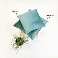 FINN &ndash; Sierkussen 60x60 cm &ndash; Velvet &ndash; Sagebrush Green 🌱✨