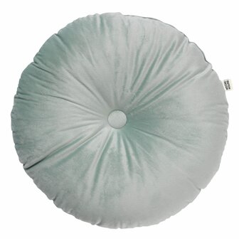Olly &ndash; &Oslash;40 cm &ndash; Rond velvet sierkussen &ndash; Jadeite 🌿