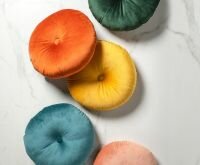 Olly &ndash; &Oslash;40 cm &ndash; Rond velvet sierkussen &ndash; Mountain View 🌲