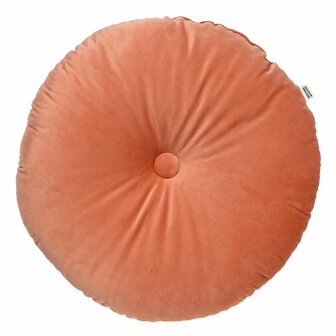 Olly &ndash; &Oslash;40 cm &ndash; Rond velvet sierkussen &ndash; Muted Clay 🌸