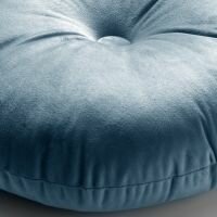 Olly &ndash; &Oslash;40 cm &ndash; Rond velvet sierkussen &ndash; Provincial Blue 💎