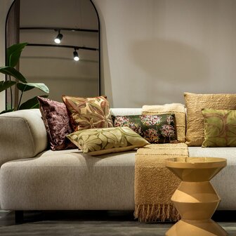 Flores &ndash; Sierkussen 30x50 cm &ndash; Velvet &amp; Bloemen