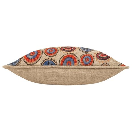 Akamba Tribal rechthoekig kussen naturel zijkant