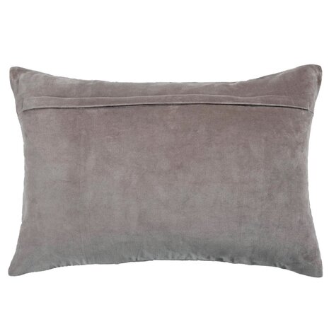 Boulder geborduurd kussen Lavender achterkant