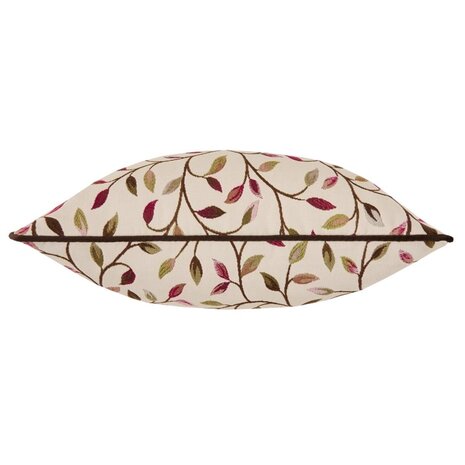 Cervino Geweven Jacquard Kussen Damson zijkant