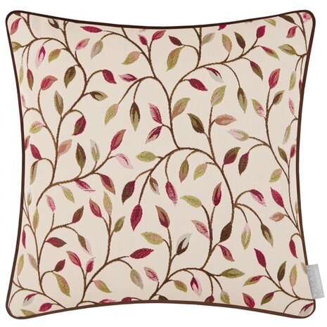 Cervino Geweven Jacquard Kussen Damson voorkant