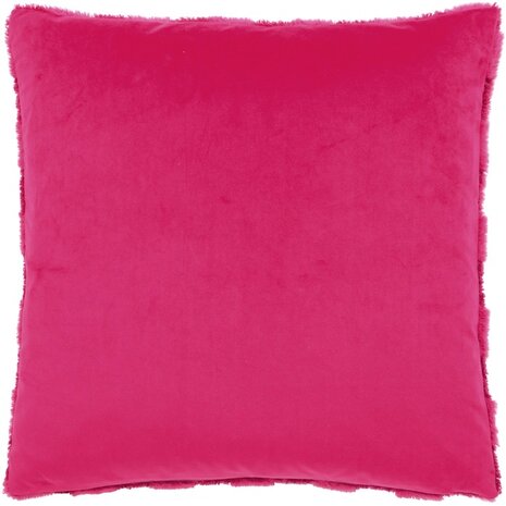 Check It Boucle fleecekussen Pinky Crush achterkant