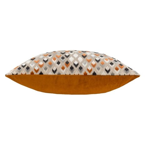 Lexington Cushion Ginger grijs zijkant