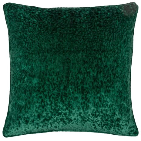 Ripple pluche fluwelen kussen Emerald voorkant
