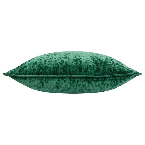 Ripple pluche fluwelen kussen Emerald zijkant