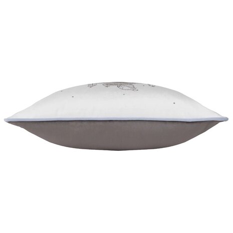 Midwinter Toile kerstkussen Snow zijkant