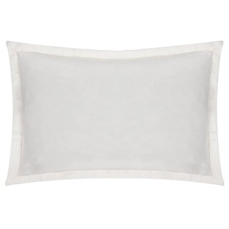 Winter Alpine geborduurd kussen taup achterkant