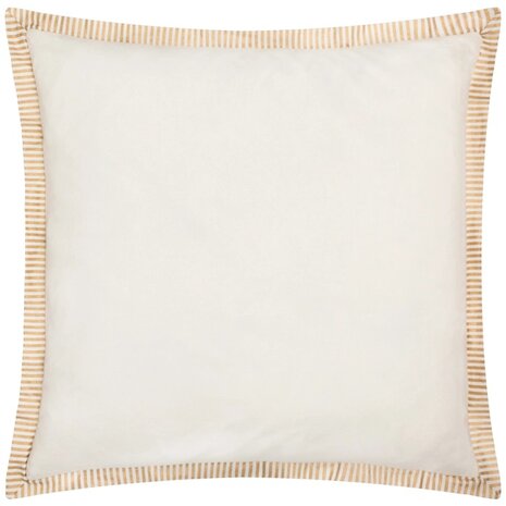 Winter Ski Lodges geborduurd kussen wit achterkant