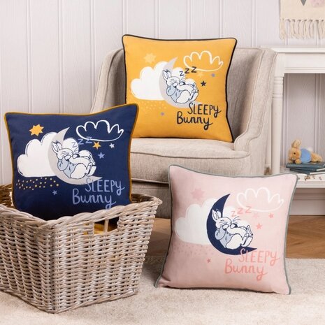 Sleepy Head Peter Rabbit™ Kussen roze