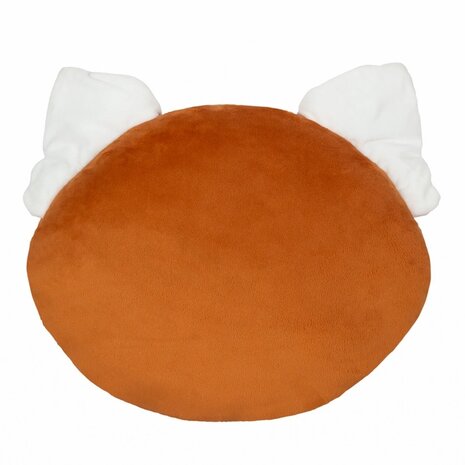 Red Panda Novelty Kussen voor kinderen, oranje achterkant
