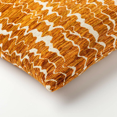 Erin – Sierkussen 45x45 cm – Warm Oranje & Abstract Patroon 