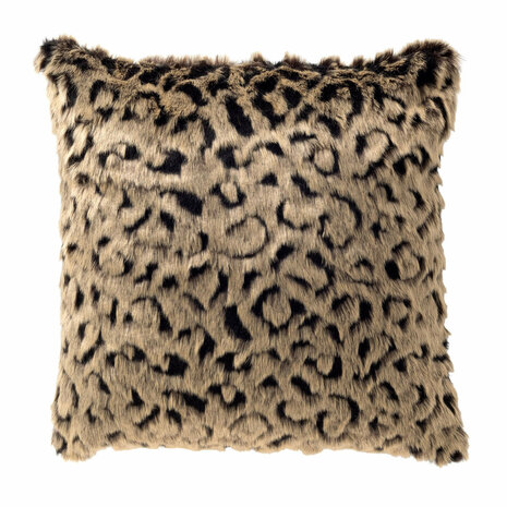 Keyan – Sierkussen 45x45 cm – Panterprint & Luxe 