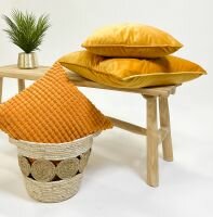 FINN – Sierkussen 60x60 cm – Velvet – Golden Glow - geel💛✨