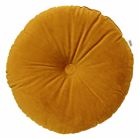 Olly – Sierkussen rond velvet Ø40 cm – Chai Tea 🌟