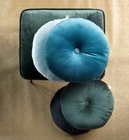 Olly – Ø40 cm – Rond velvet sierkussen – Mountain View 🌲