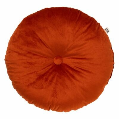 Olly – Ø40 cm – Rond velvet sierkussen – Potters Clay 🍂