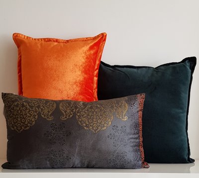 Velvet kussenhoes - koraal 40x60
