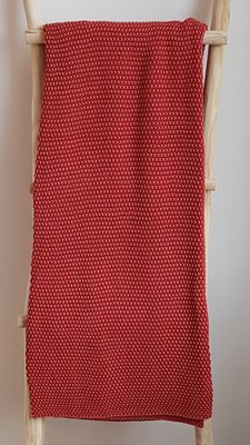 Stonewashed plaid - Koraalrood
