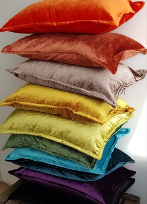 Velvet kussenhoes - koraal 40x60